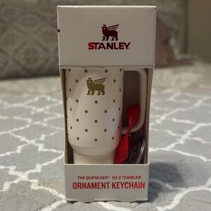 Stanley Frost Polka Dot Tumbler Keychain - NEW